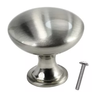 Massiver (schwerer) gebürsteter Nickel Knopf Küchenschrank Hardware von SoftClose - Bild 1 von 2
