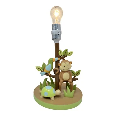 Lámpara infantil Lambs & Ivy Baby Safari Selva Loro Mono Tortuga 12" 2012 Foto 1 de 4