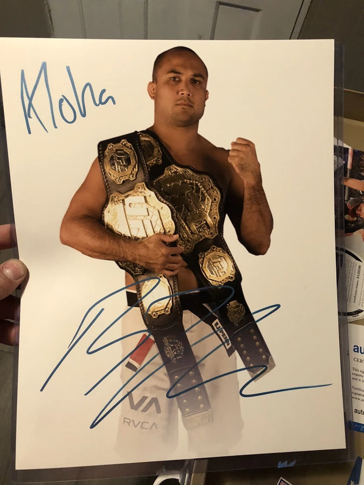 BJ “The Prodigy” Penn Signed 11x14 Inscription Authentic Auto COA MMA Authentic - Image 1 of 1