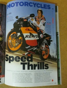 Cargo Magazine Nicky Hayden Moto GP Blonde Hair Male Model Hilfiger Fashion Tech - Picture 1 of 10