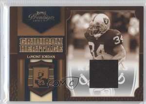 2007 Playoff Prestige Gridiron Heritage Materials LaMont Jordan #GH-33
