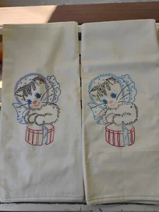 VTG Stevens UTICA-MOHAWKCombed Percale Pillowcases Set Of 2 Kittens See Pictures - Picture 1 of 9