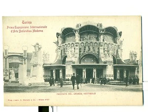 TORINO 1902 - ESPOSIZIONE INT.LE D'ARTE MODERNA Facciata del Grande Vestibolo - Picture 1 of 1