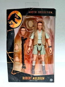 Nueva figura de Robert Muldoon de la colección ámbar de Mattel Jurassic Park World - Imagen 1 de 4