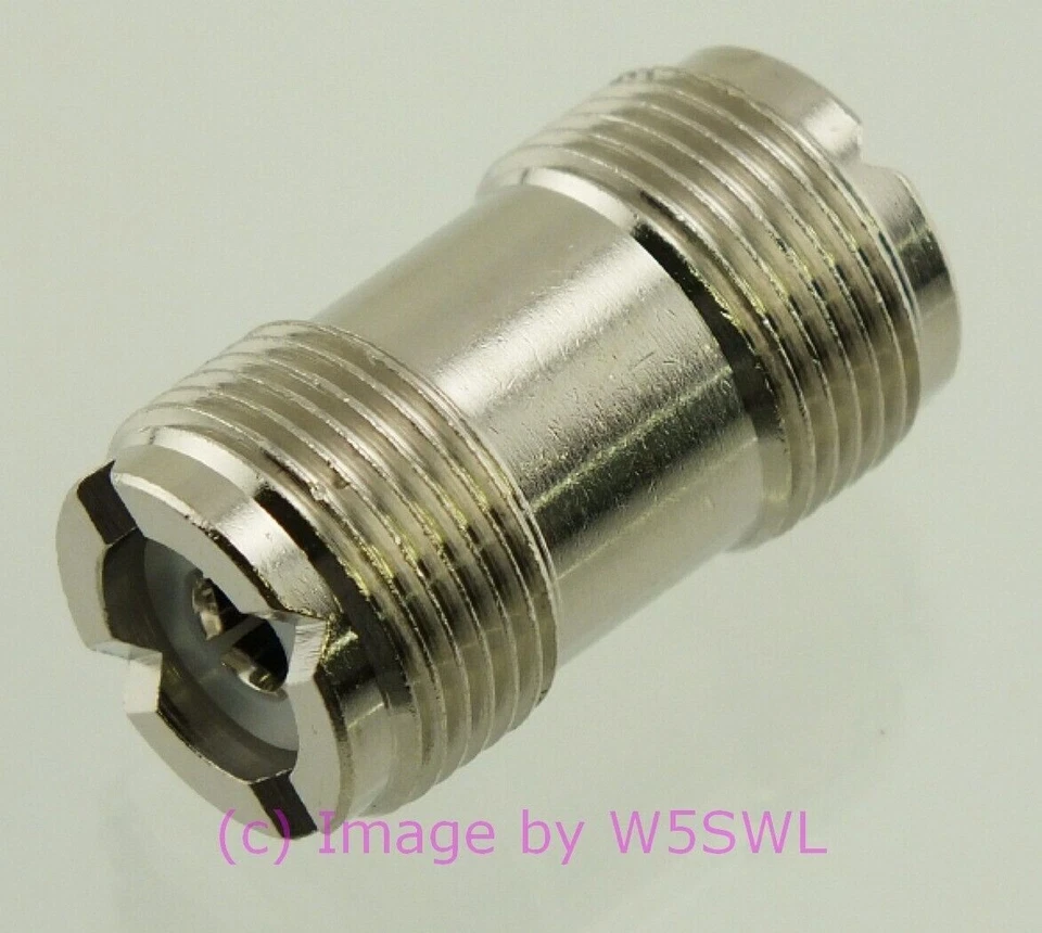 UHF Female to UHF Female Coupler Barrel Coax Connector RF Adapter - Image 1 of 1
