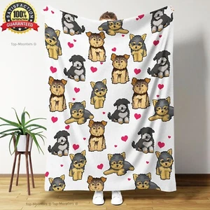 Yellow Dog Fleece Blanket, Dog Lover Gift for Birthday, Christmas, or Holiday - Picture 1 of 5