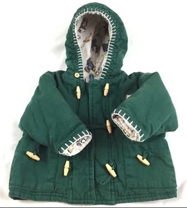 First Impressions 3-6 Monate grün gefütterte Kapuzenjacke Knebelknöpfe Kleinkind - Bild 1 von 7