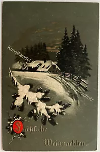 AK alte Postkarte Motiv Weihnachten Litho um 1915 - Bild 1 von 2