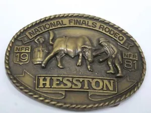 Fibbia cintura Hesston Rodeo Finali Nazionali 1981 - Foto 1 di 4