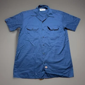 Vintage 90s Y2K Dickies Blue Mechanics Chambray Button Up Work Shirt Size Medium - Bild 1 von 11