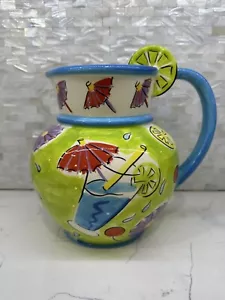 Tonkunst 2003 Cabana Kühler handbemalter Krug neuwertig Sommer - Bild 1 von 4