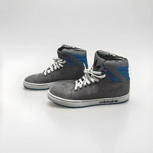 Adidas ADI High Top EXT J Skate Basketball Sneaker Grey Teal Aztec Size 6 Men - Picture 1 of 10
