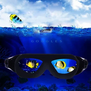 Swim Goggles Waterproof Anti-Fog Swimming Glasses Adult Adjustable 2Pairs - Picture 1 of 7