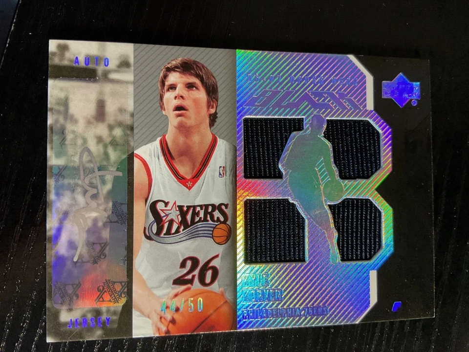 Kyle Korver 2007 Upper Deck Black #AJ-KK Black Creighton/Philly 76ers 44/50 - Image 1 of 2