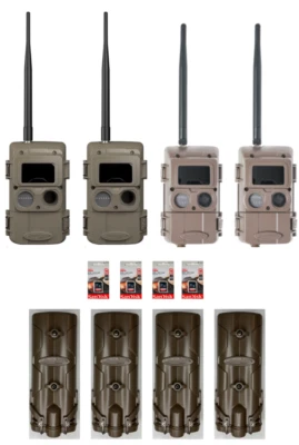 Cuddeback Cuddelink 4 L Series LR IR & Black Flash Cameras Power Bank SD Cards - Image 1 of 4