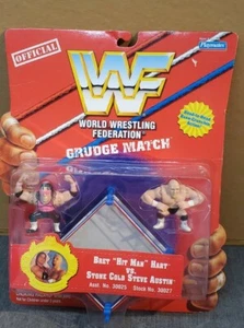 WWF Bret The Hitman Hart VS. Stone Cold Playmates Grudge Match Mini Figure Rare - Picture 1 of 12