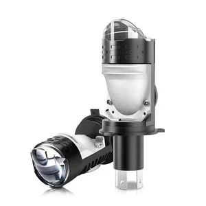 2x 9003 H4 LED Projector Lens Headlight Bulbs Kit High-Low Beam 160W 6000K White - Picture 1 of 8