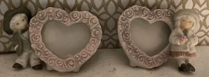 1997 Enesco: 2 Pretty As A Picture - Mini - HEART PHOTO FRAME - 296139 & 296147 - Picture 1 of 6