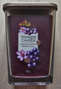 Yankee Candle Elevation GRAPEVINE & SAFFRON 552g 2-Docht Duftkerze Selten - Picture 1 of 1