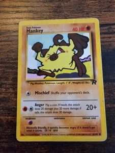Mankey Team Rocket LP 61/82 Pokemon Card - Picture 1 of 2