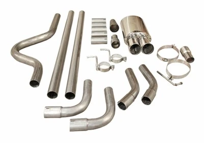 TURBOREVS KIT TUBI SCATOLA POSTERIORE SCARICO CAT ACCIAIO INOX PER MERCEDES W204 C