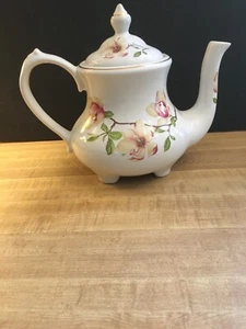 Fine English China Staffordshire Collection Flower Tea Pot Made in England - Bild 1 von 7