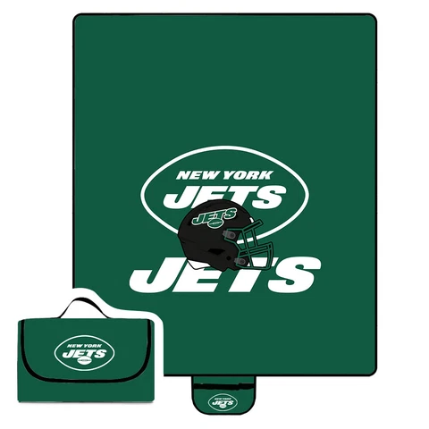 New York Jets Waterproof Picnic Mat Outdoor Folding Mattress Camping Blanket Pad Cover