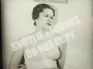 Antique Photo Glass Slide Risque Brothel Worker 20s 30s in Bra - Picture 1 of 3