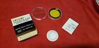 New NOS SOLIGOR 49mm Y2 YELLOW SCREW IN FILTER NIB with case and instructions.