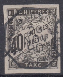 COLONIES GENERALES TAXE N° 10 CACHET CORR D'ARMEES FORT DE FRANCE MARTINIQUE - Picture 1 of 2