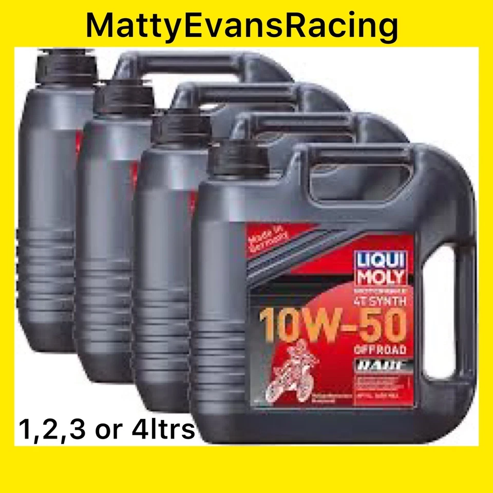 LIQUI MOLY 4 Stroke Fully Synthetic Engine oil Offroad Race 10W-50 3051 / 3052 - Image 1 of 1
