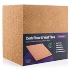 Treefloor Natural Plain Cork Tiles 50 Pack - 300mm x 300mm x 4mm