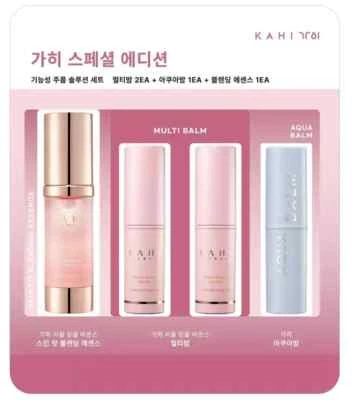 Kahi Special Edition Multi Balm 9gx2EA+Bálsamo Aqua 9g Stick+Essence 30ml/rugas - Imagem 1 de 4