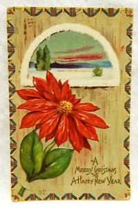 A MERRY CHRISTMAS AND HAPPY NEW YEAR EMBOSSED - Picture 1 of 2