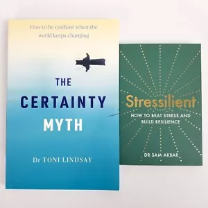 2x Self-Help Book Bundle Resilient - Stressilient & The Certainty Myth Paperback - Picture 1 of 5