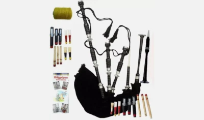 Great Highland палисандр волынки серебро крепления черный чехол волынка Бесплатная доставка - Изображение 1 из 4