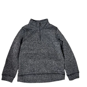 Hollywood The Jean People Boys Gray Sweater Size 6 Pullover 1/4 Zip Top - Picture 1 of 5