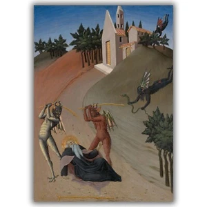 Saint Anthony Abbot Tormented by Demons by Sano Giclée Canvas Print - Multi-Size - Picture 1 of 7