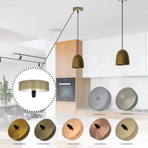 Rosone da soffitto in metallo con scarico singolo con accessori - Foto 1 di 21