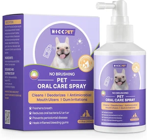 Oral Care Spray for Dogs and Cats, Pet Breath Dental Care Spray, Dog Gingivitis  - Picture 1 of 13