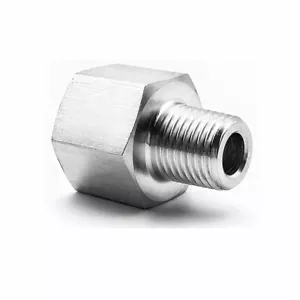 Rohr auf metrische Verschraubung 1/4" BSP BSPT Innengewinde auf M12X1,5 Außengewinde - Bild 1 von 1