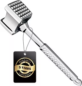 Meat Tenderizer Mallet Stainless Steel, Premium Meat Hammer Tenderizer - Picture 1 of 7