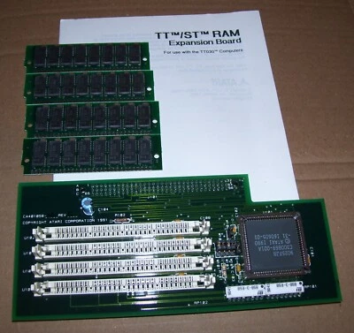 Neu Atari Tt 030 Computer Schnell RAM Expansion Brett & 4MB 70ns 30 Pin Simms - Bild 1 von 4