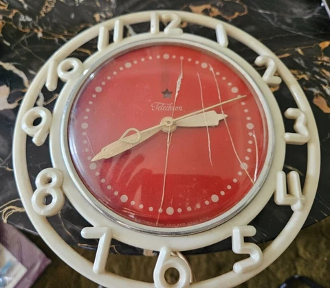 Vintage Telechron 2H21 Mid Century Kitchen Wall Clock - READ DESCRIPTION Cover