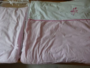 Baby Kinder Set Steppbett + Kissen94 x 128/37x57 +Bettwäsche für Zwillinge - Bild 1 von 4
