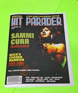 🎶 Hit Parader Magazine Posters Kit - Small Sammi Cur 1986 Trick or Treat 📼 - Picture 1 of 9