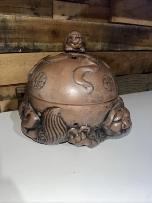 Quemador de incienso grande incensario arcilla decorativa de inspiración china? ¿O cerámica? Foto 1 de 4
