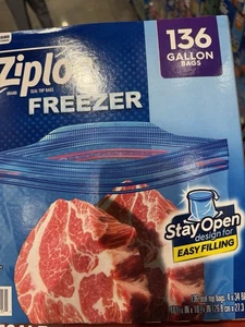 Bolsas para congelador Ziploc galón 4/34 unidades, 136 bolsas en total - Imagen 1 de 1