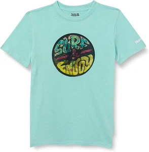 Hurley Jungen Hrlb Skull Beach Lenticular T-Shirt Turkis Hologramm Gr. L 12-13J - Bild 1 von 4