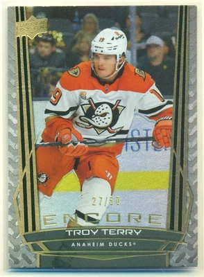 2025-26 Upper Deck UD Encore Gold E-45 TROY TERRY 27/50 Anaheim Ducks - Image 1 of 2